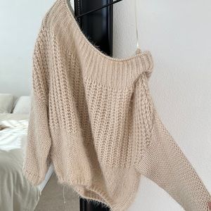Soft off the shoulder sweater